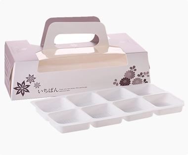 paper food carrier with the clear window and blister tray, paper printed box, custom paper box