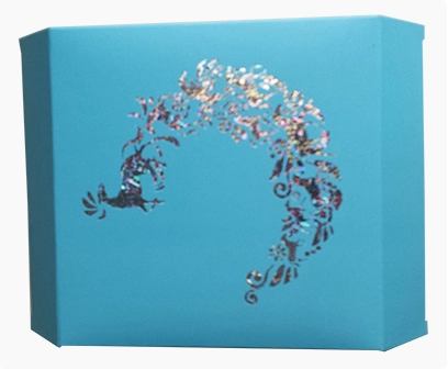 full color printed paper box with the hot foil stamping